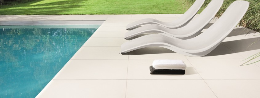 Carrelages de la piscine